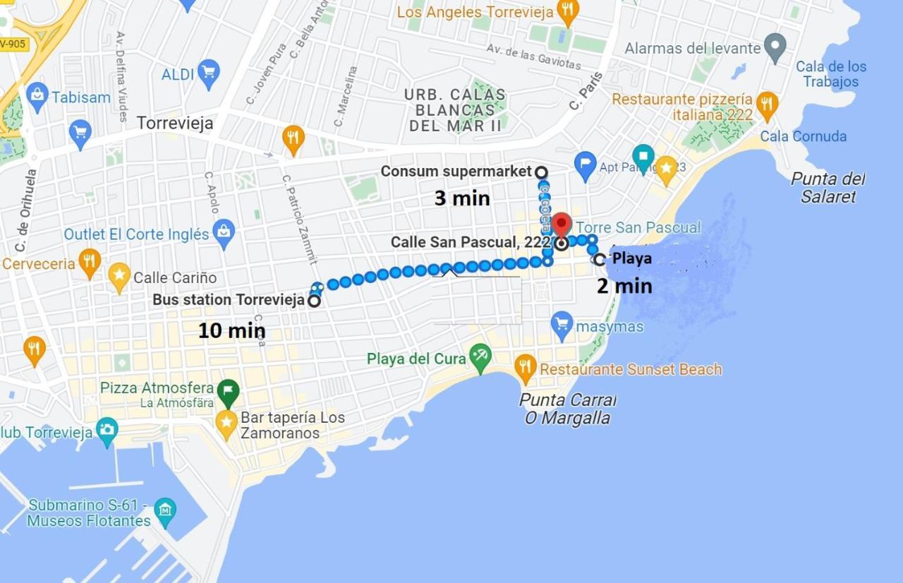 222 San Pascual, Playa Del Cura, Torrevieja公寓 外观 照片